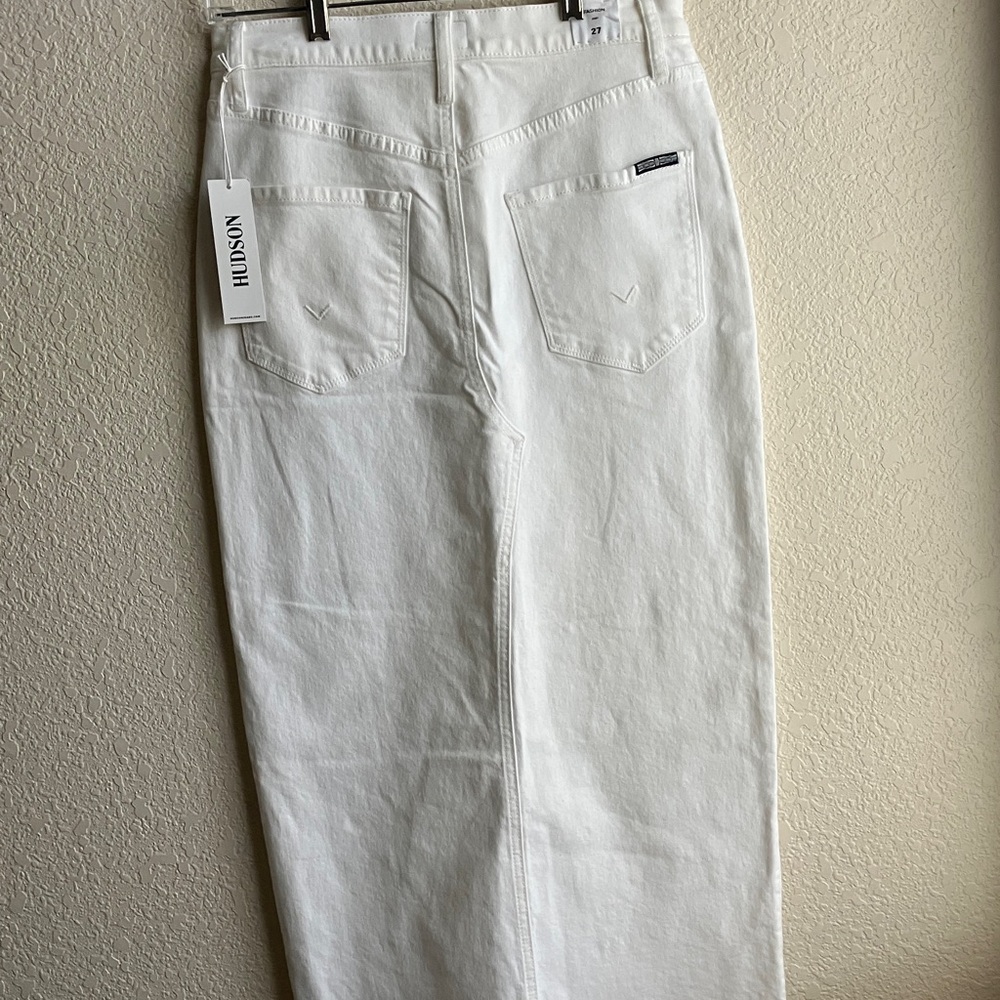 Hudson Jeans Denim Midi Skirt (Size 27) NWT - Picture 3 of 12